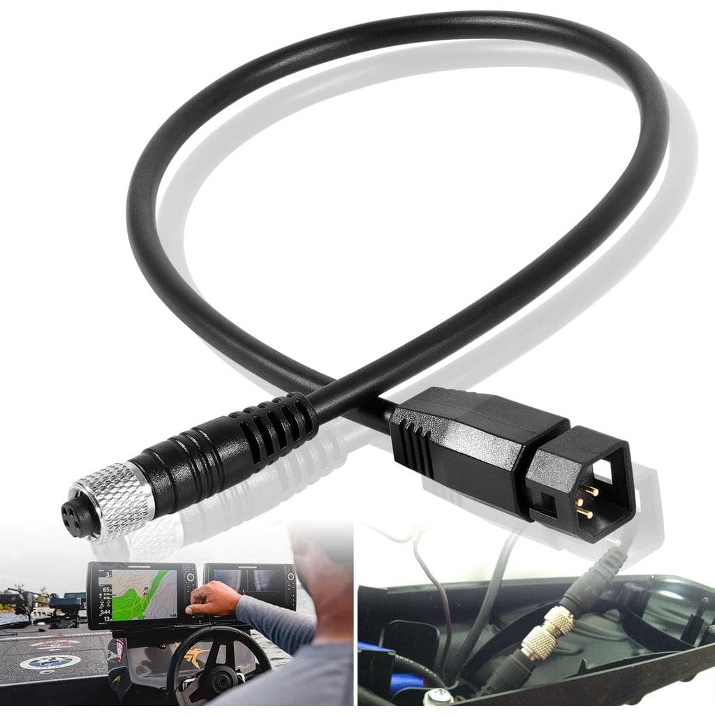 1852068 MKR-US2-8 Cabo Adaptador de Transdutor de 7 Pinos Compatível com Sonda de Pesca Humminbird e Transdutor Universa