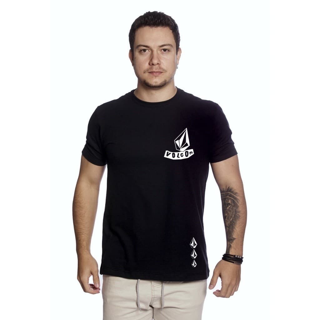Camiseta Masculina Camisa Modelo Volcom Exclusivo Varias Cores - Gratitude