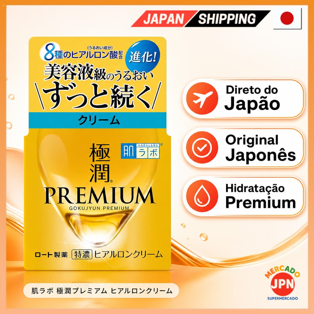 Hada Labo Premium Hyaluronic Serie Hidratante Creams e Lotions Direct from JAPAN