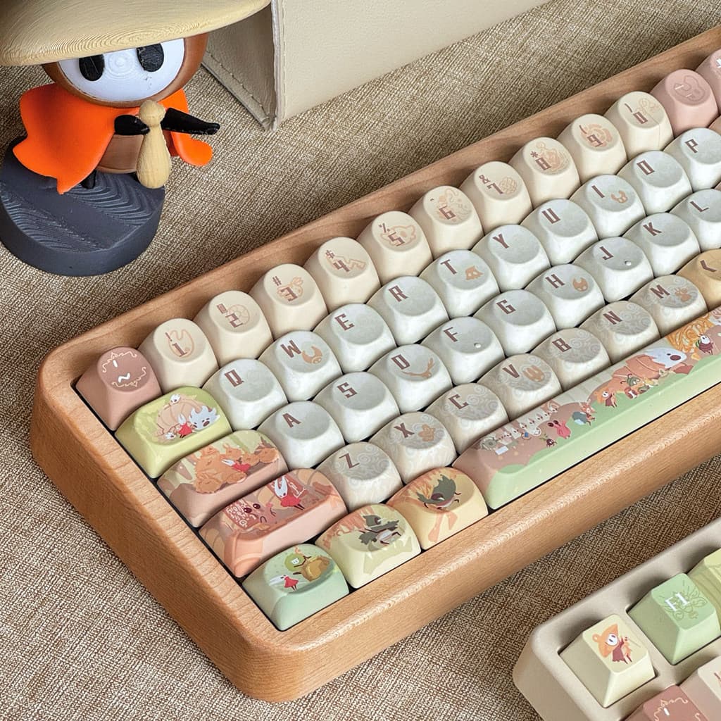 Cavaleiro Oco : Silksong‌ Keycap Cereja/SO Perfil 120 Teclas PBT Sublimação De Tinta De Cinco Lados Sonhador Artístico D