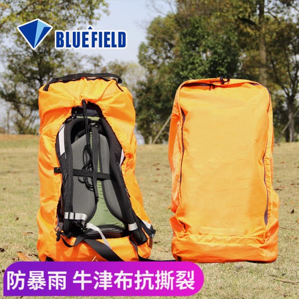 Mochila azul para campo ao ar livre, capa de chuva verificada, Anti-sujeira, ciclismo, escalada, capa à prova de poeira,
