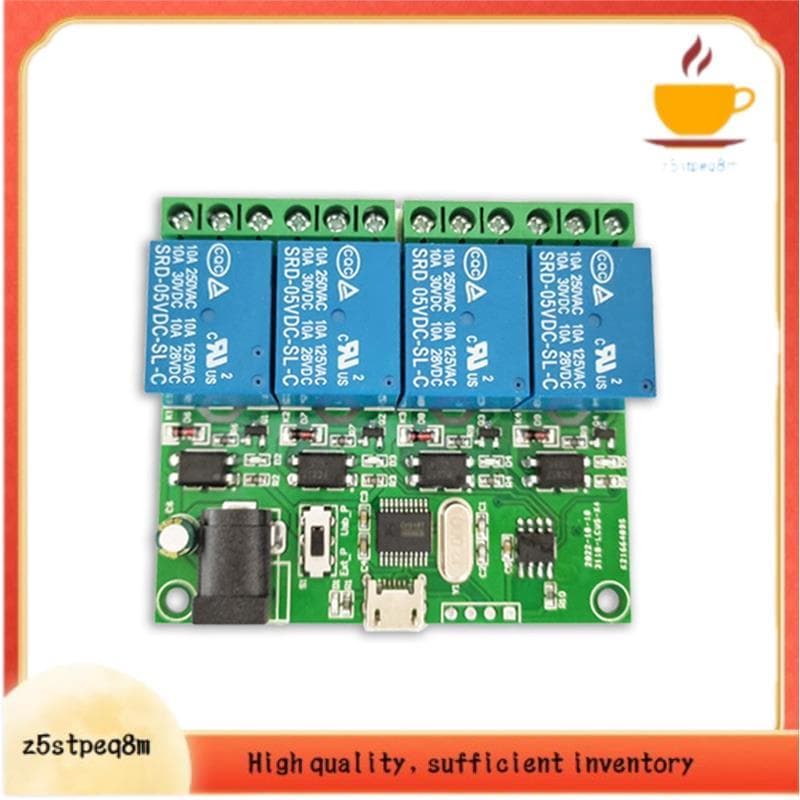 LCUS-4 Módulo De Relé USB De 4 Canais Interruptor De Controle Inteligente 5V