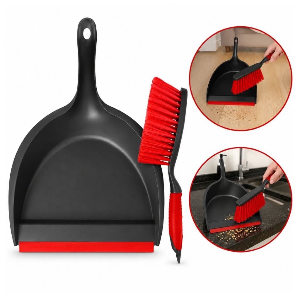 5 Kit de Pá com Escova – Coletor Emborrachado