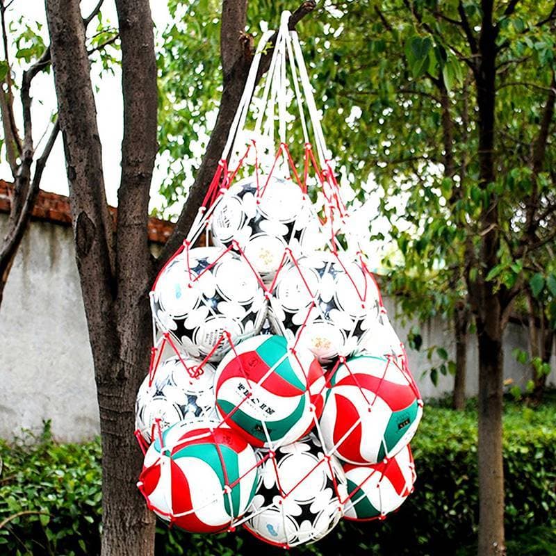 [ljc] Bolsa De Rede Portátil Para Transporte De Bolas , Vôlei , Durável , Padrão , Corda De Nylon , Armazenamento De Bol