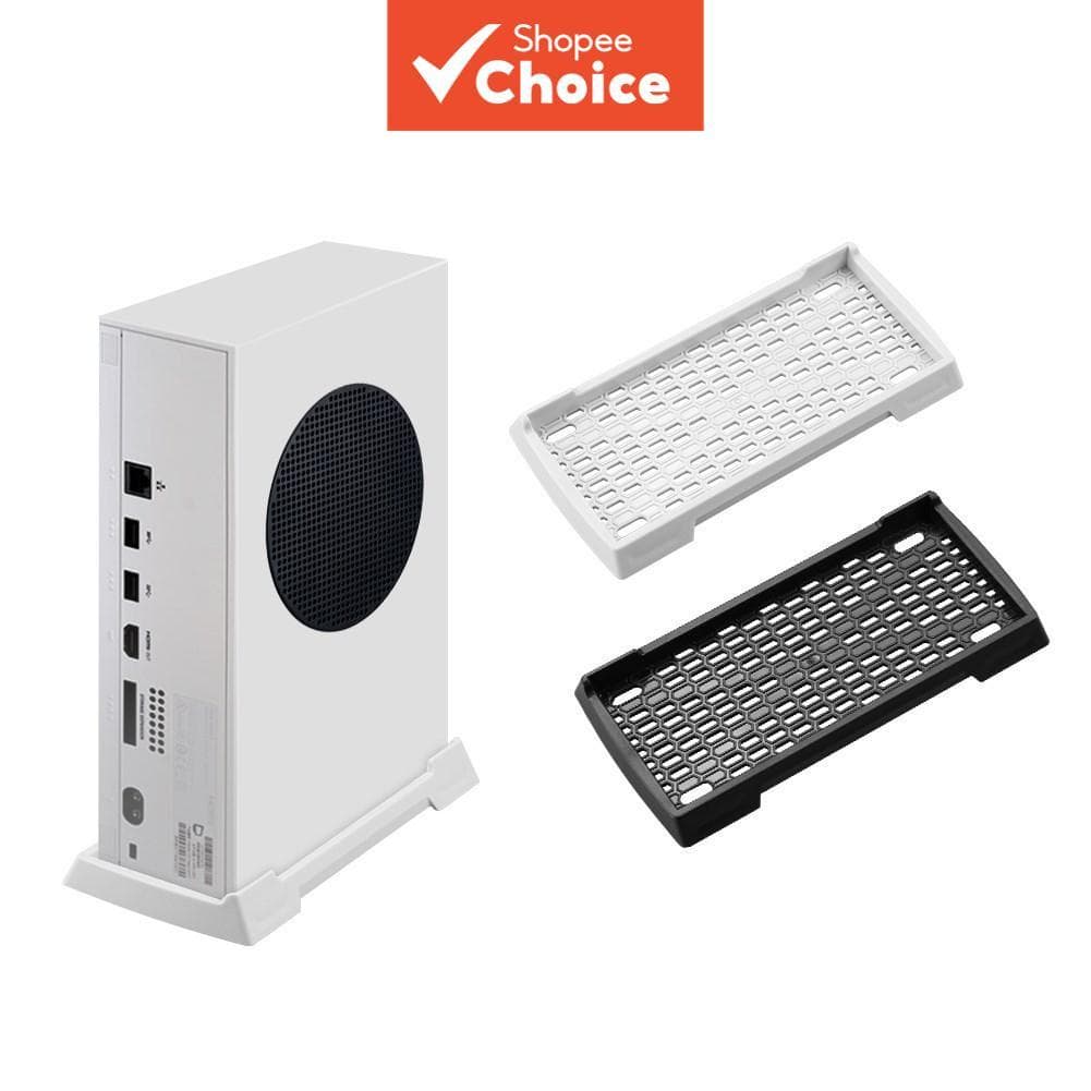 Suporte Vertical para Console de Jogo Xbox Series S com Ventilação Integrada e Base de Suporte com Ventilador de