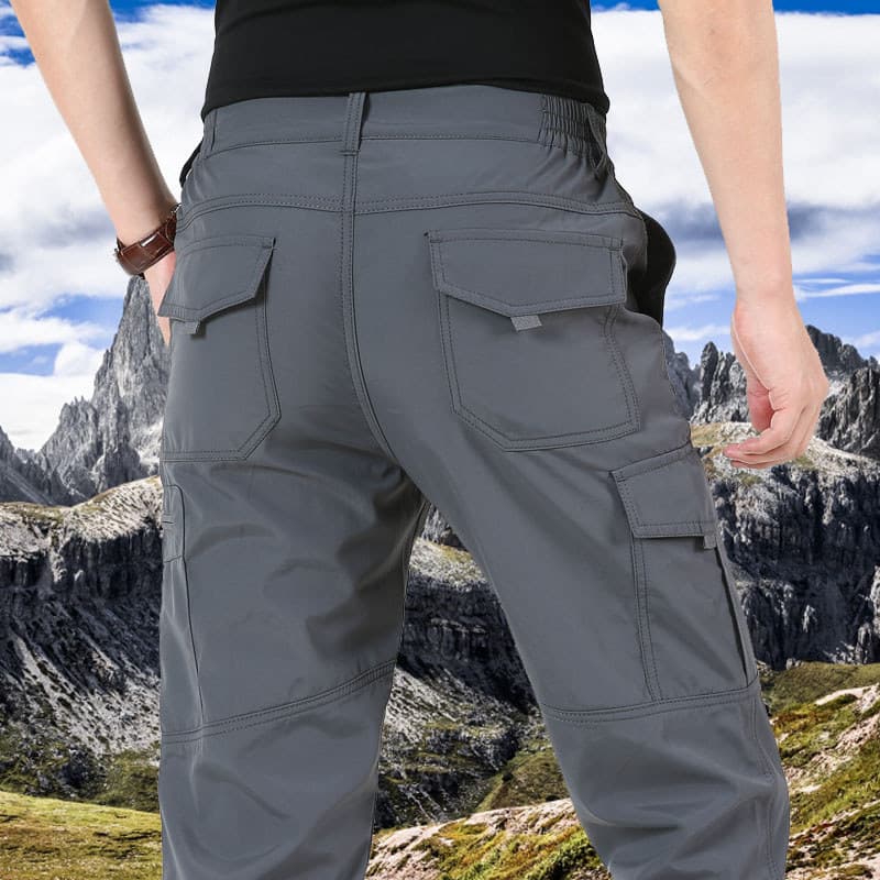 Calças Cargo Masculinas Ao Ar Livre Primavera Outono Soltas Retas Caminhadas Softshell