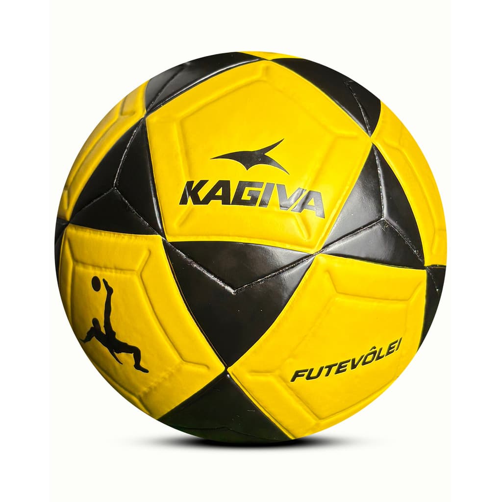 Bola de Futevôlei Kagiva Soft Amarela 70cm Tecnofusion Bola para Futevolei Bola de Altinha