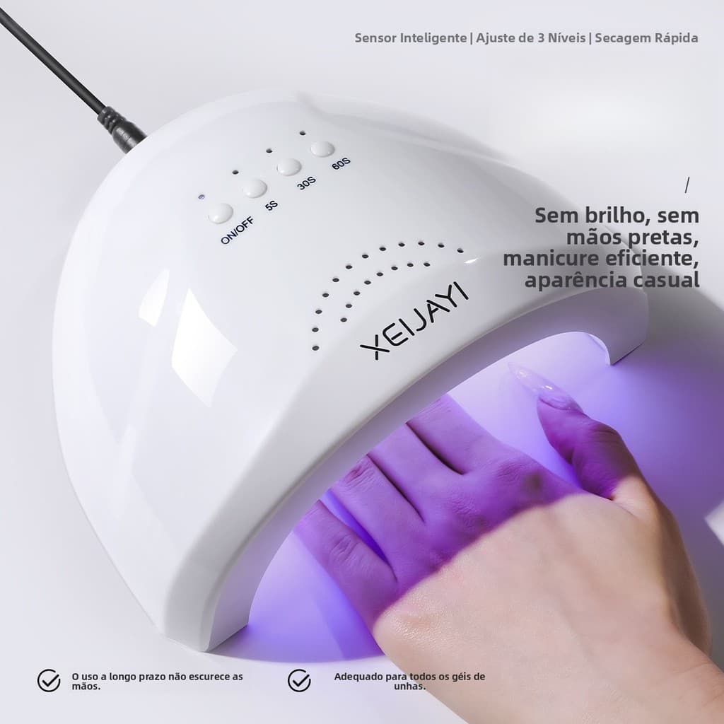 Lâmpada LED para Manicure, secador doméstico, secagem rápida, secagem rápida, lâmpada para assar unhas