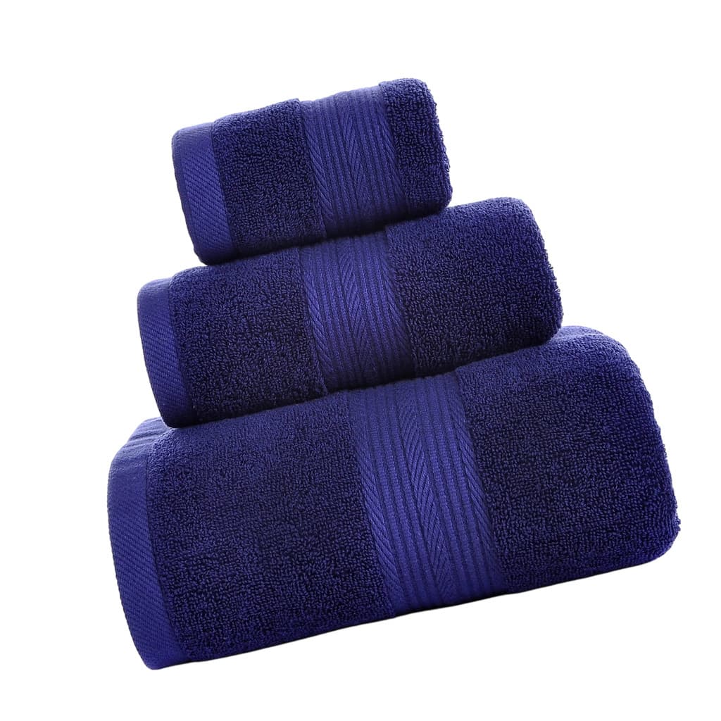 Conjunto De Toalhas De Algodão De 3 Unidades , Banho Compactas E Leves Luxuosas Para Itens Essenciais De Banheiro/Chuvei