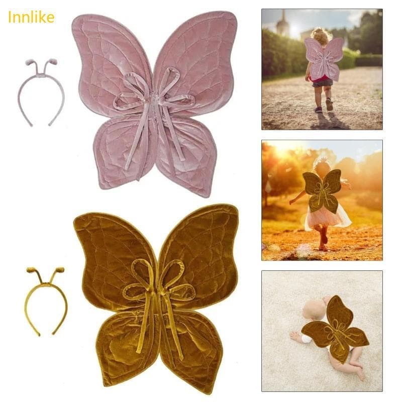 Innlike Kids Butterfly Tiaras, Adereços Fotográficos Para Meninas 4 A 9 Anos