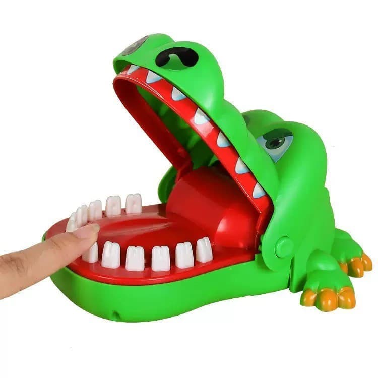 Brinquedo Crocodilo Morde Dedo Jogo Jacaré Dentista Infantil Pegadinha