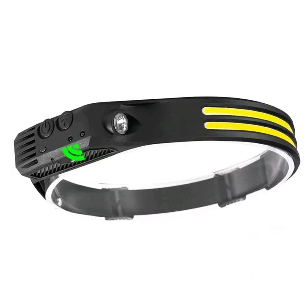 Lanterna de Cabeça Recarregável Com 2 Fita De Led Camping Light Lamp Com Usb