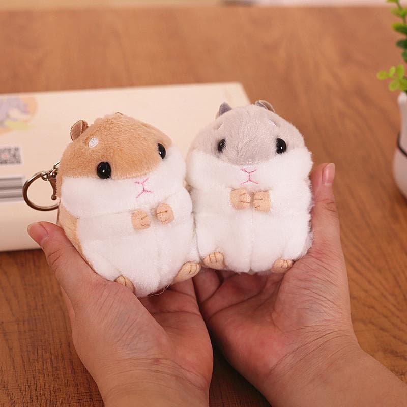 Chaveiro De Bolsa De Pelúcia De hamster Premium , Boneca De Rato De Brinquedo Pequena , Acessório De Mochila Fofo Para M