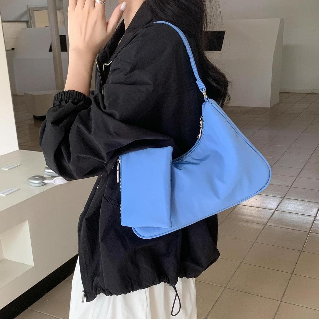2026 novo estilo nicho estilo axilas saco elegante All-Match pequeno quadrado saco mão transportar textura Casual bolsa