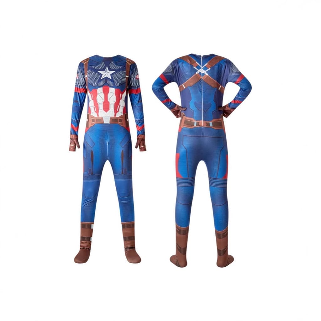 Marvel vingadores capitão collants nível herói Cosplay traje crianças roupas dos desenhos animados