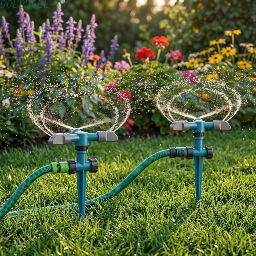 Instalação Fácil Do Sprinkler Gramado Cobertura De 360 Graus Resistente Às Intempéries