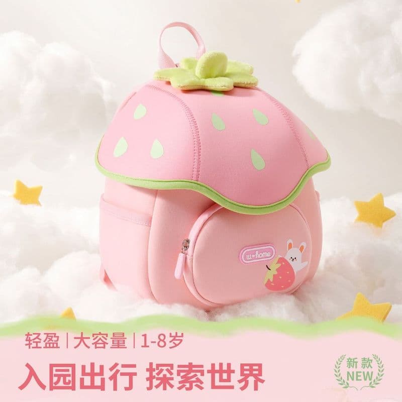 Mochila escolar para jardim de infância, mochila escolar para meninas de 1 a 5 a 7 bebês, mochila leve Anti-perda 4