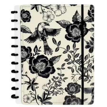 Caderno Inteligente 80 Folhas Modelo de Discos Reorganizáveis 29cm Estampados