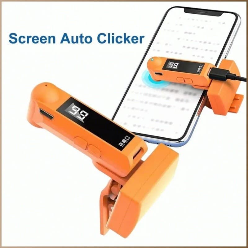 Autoclicker para telas de celulares, assistente de jogos com tela sensível ao toque, ferramenta de "joinha".