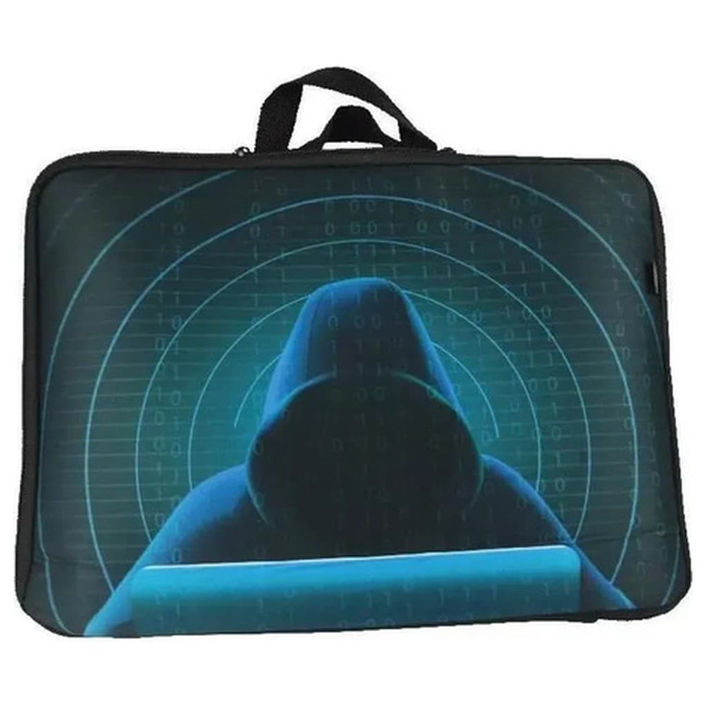Case Notebook 14 Reliza Hacker Azul Escuro Neoprene Resistente Impacto Água Pó Capa