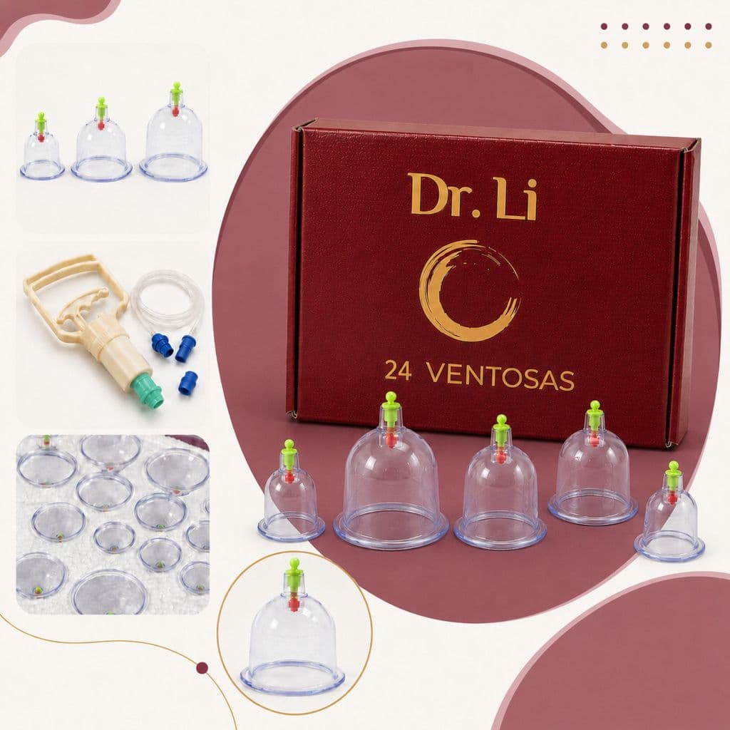 Kit 24 Ventosas Corporal Terapeuticas Ventosaterapia Copos Massoterapia Cupping Acupuntura Sucção
