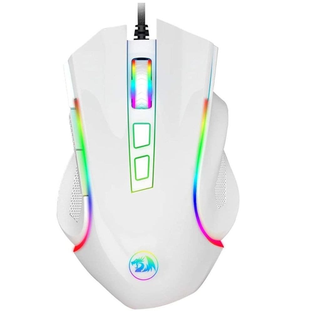 MOUSE GAMER REDRAGON GRIFFIN, BRANCO, RGB, 7200 DPI - M607W