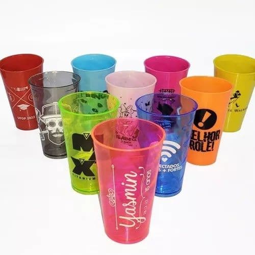 20 Copo Twister Tipo Caldereta 450ml Personalizado 15 Anos