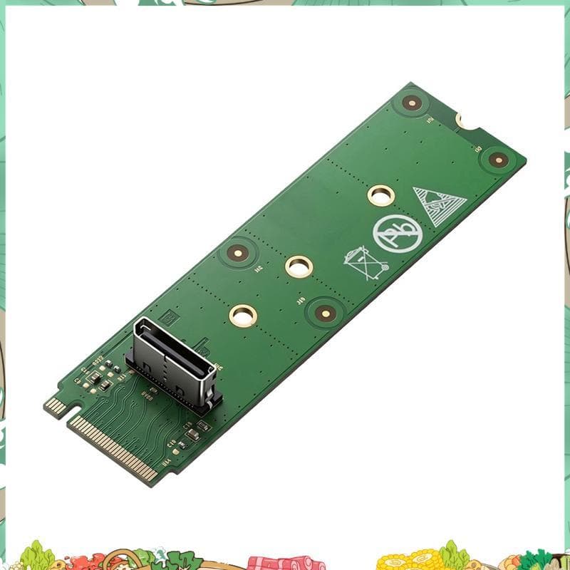 Placa Adaptadora PCIe X4 64 Gbps M . 2 Para OCuLink Suporta Conexões Externas SFF-8611/8612 4.0/Gen3