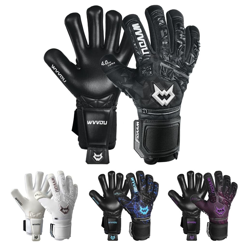 Luvas de goleiro de futebol adulto, luvas de goleiro de alto desempenho, luvas de futebol respiráveis, com cinco proteto