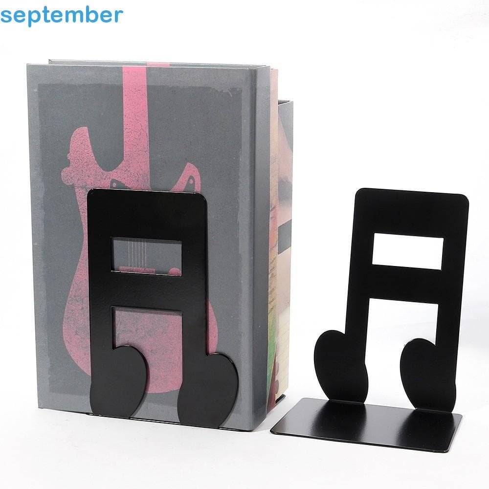 SEPTEMBERB 1 Par De Extremidade De Livro De Metal Da Série Musical , Suporte Para Livros Artísticos Com Chave De Piano P