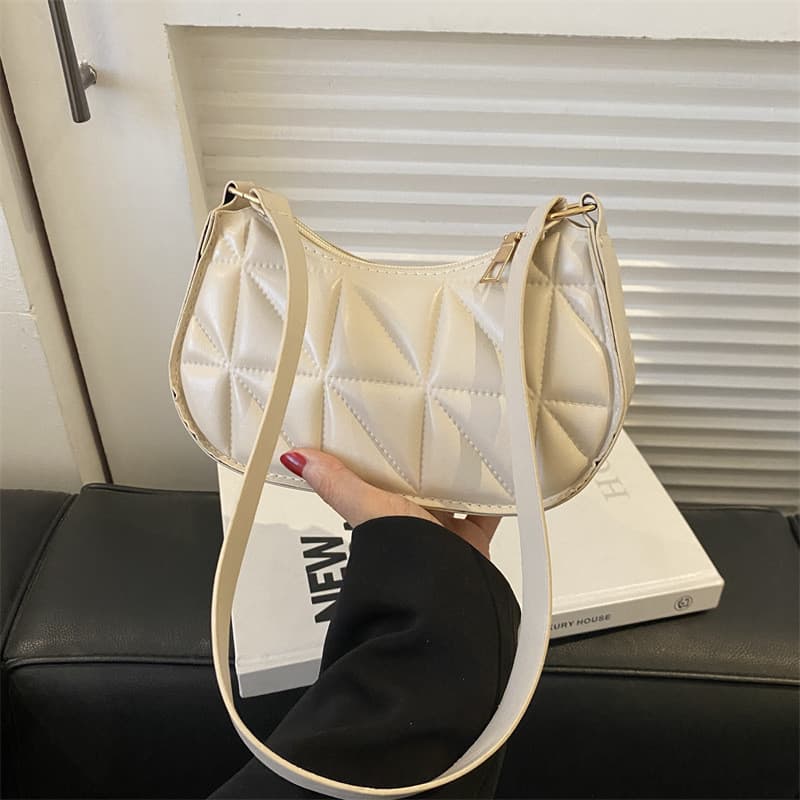 High-End axila saco meia lua feminino novo estilo nicho Design saco 2024 primavera verão na moda crescente bolsa