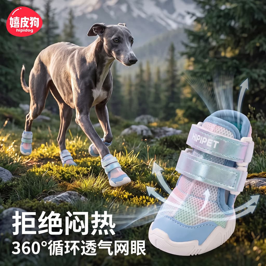 Gato nervoso sapatos para animais de estimação respirável filhote de cachorro sapatos pequenos cães de tamanho médio pas