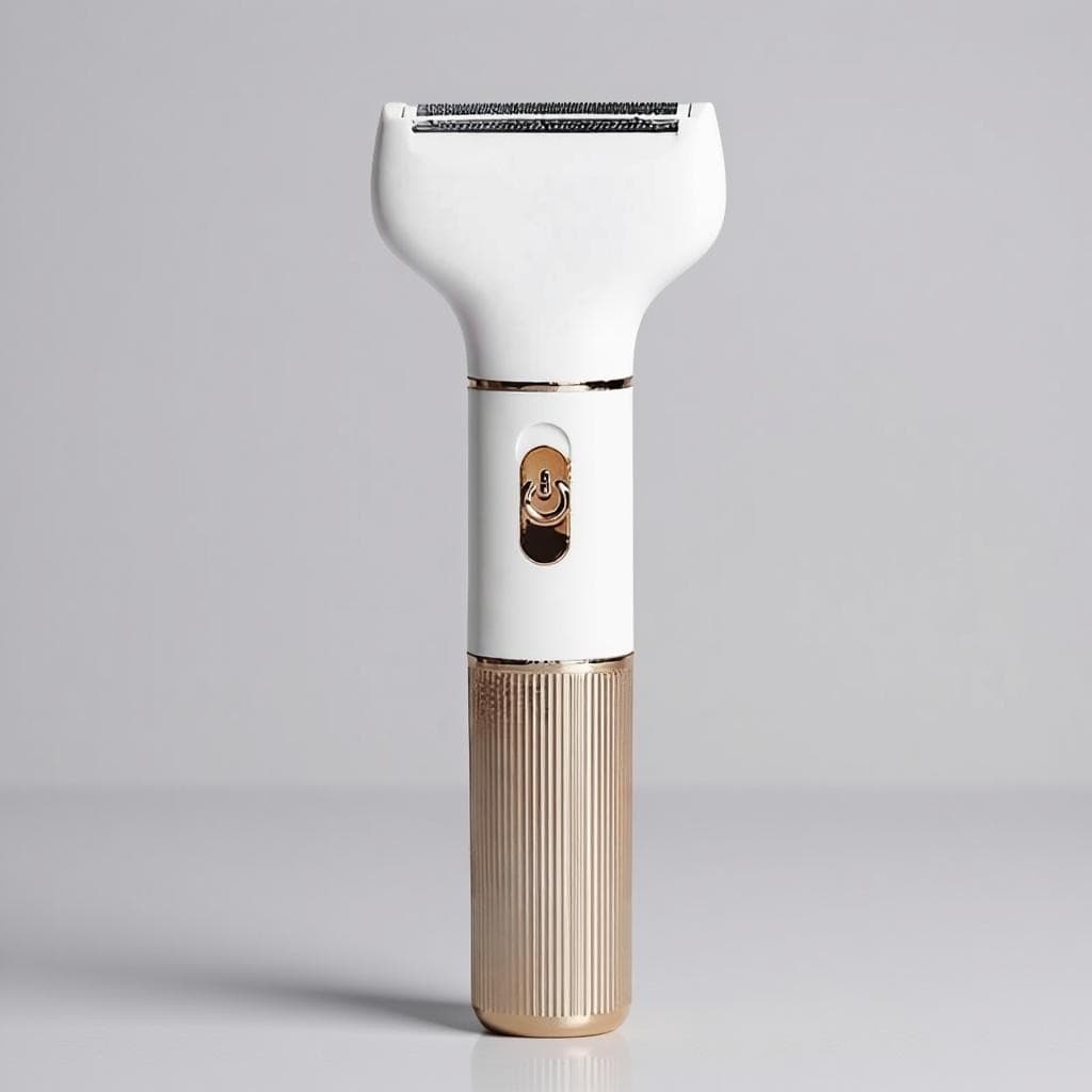 Barbeador Elétrico Portátil 2 em 1 Aparador de Pelos Facial e Corporal