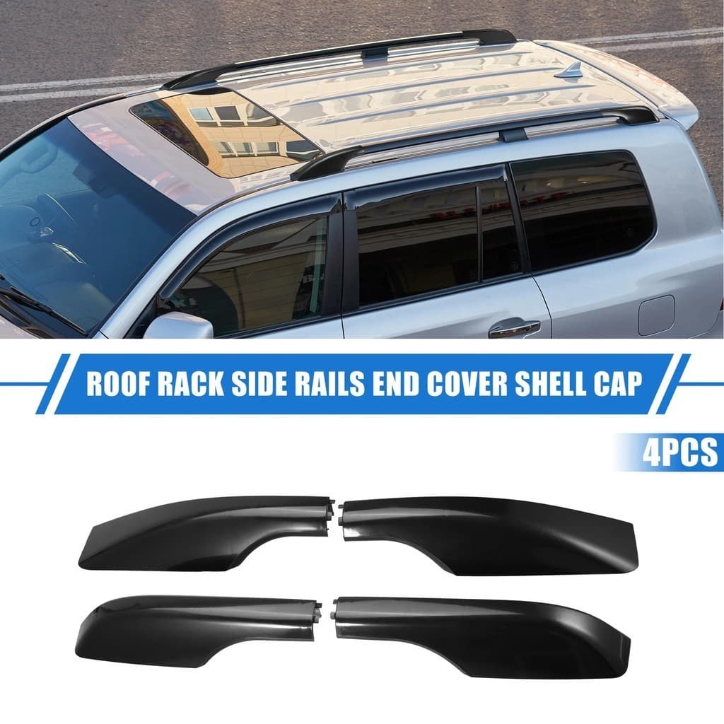 UXCELL 4 Pçs Rack De Teto Do Carro Trilhos Laterais Tampa Final Para Toyota Land Cruiser LC200 J200 2008-2021 Carga Pern