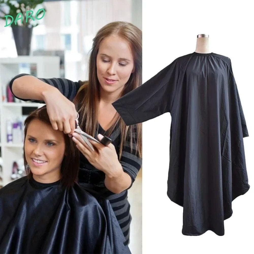 DARO Capa De Corte De Cabelo De Manga Longa , Avental Profissional À Prova D'água , Vestido Envoltório , Pano De Cabelei