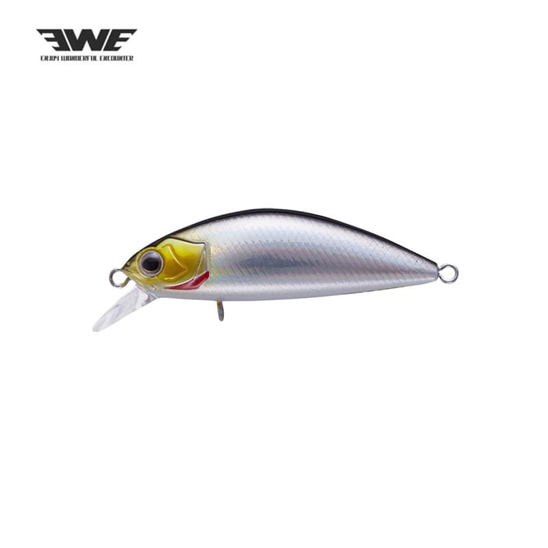 EWE Meixia Mini Faca de Prata Mini Tiro Ultra-Longo Submerso Minnow Boca Baixo Isca de Fluxo de Peixe Selvagem