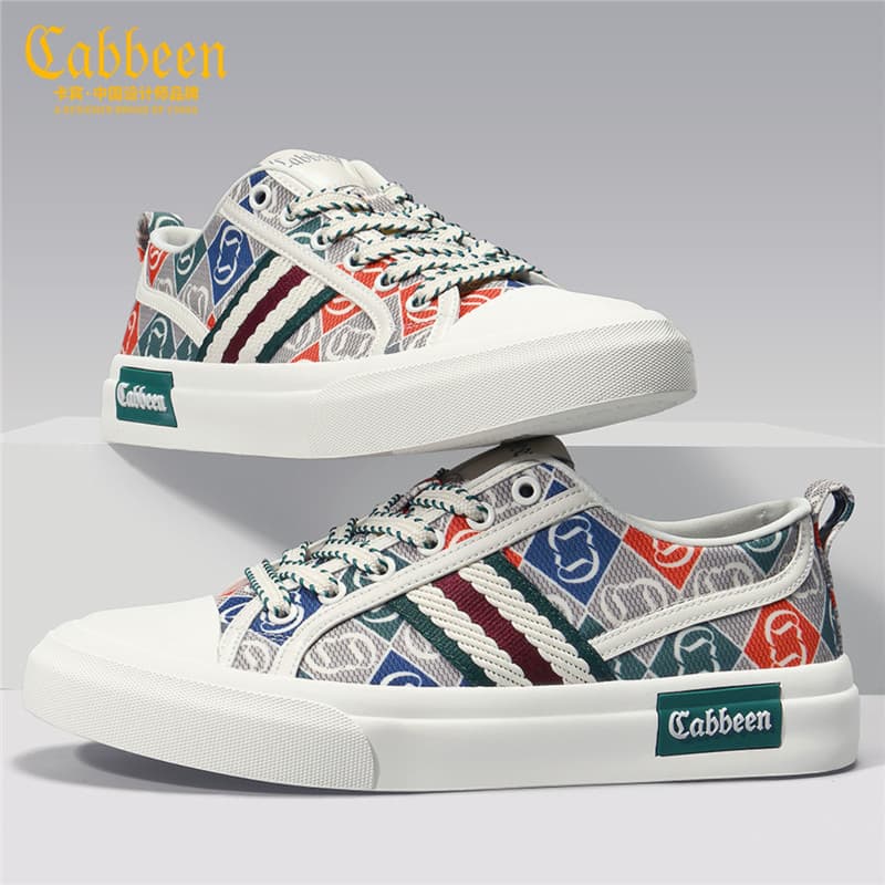 Cabbeen/Kabin sapatos de lona masculino 2026 verão novo estilo na moda All-Match masculino tênis casuais tênis de cano b