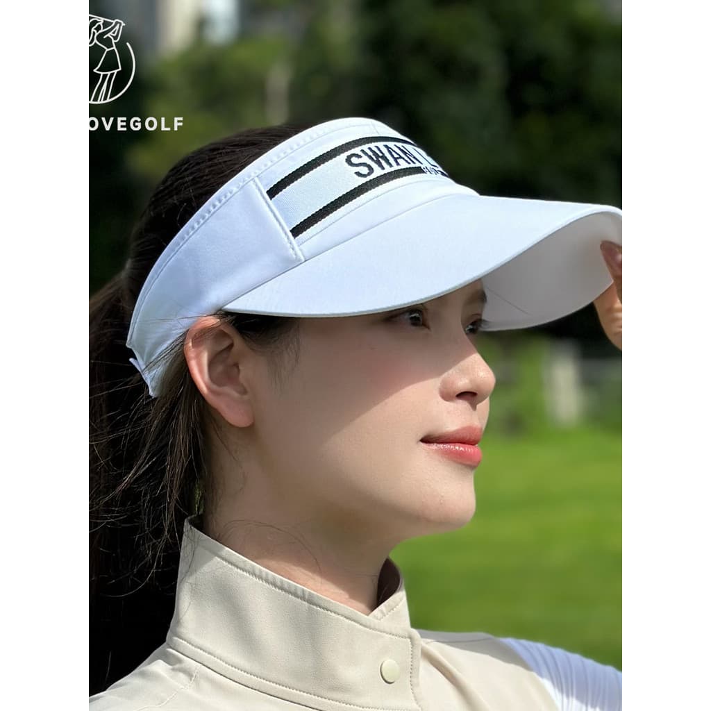 Boné de golfe feminino guarda-sol protetor solar chapéu de aba grande vazio chapéu superior ao ar livre correndo ciclism