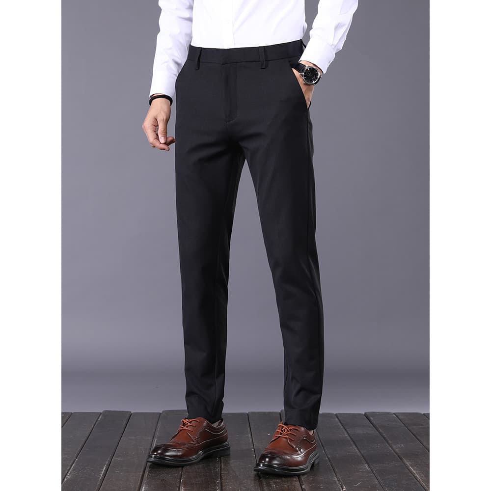 Calças de tamanho grande calças casuais de negócios perna reta masculina mais gordura Extra grande cara gordo calças car