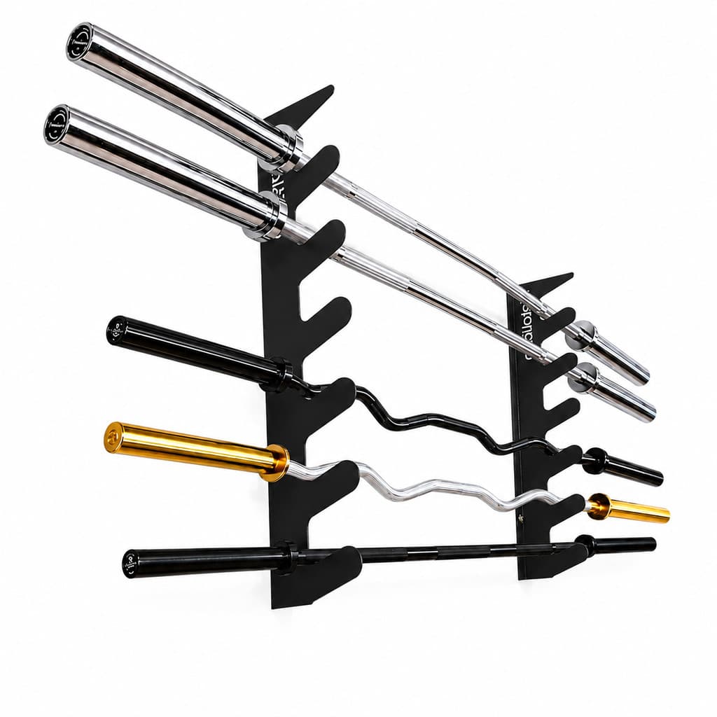 Suporte Parede P/ 6 Barras Olímpicas Academia Musculação