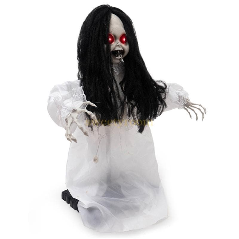 Figura Festa Halloween E Luzes Acionados Por Som
