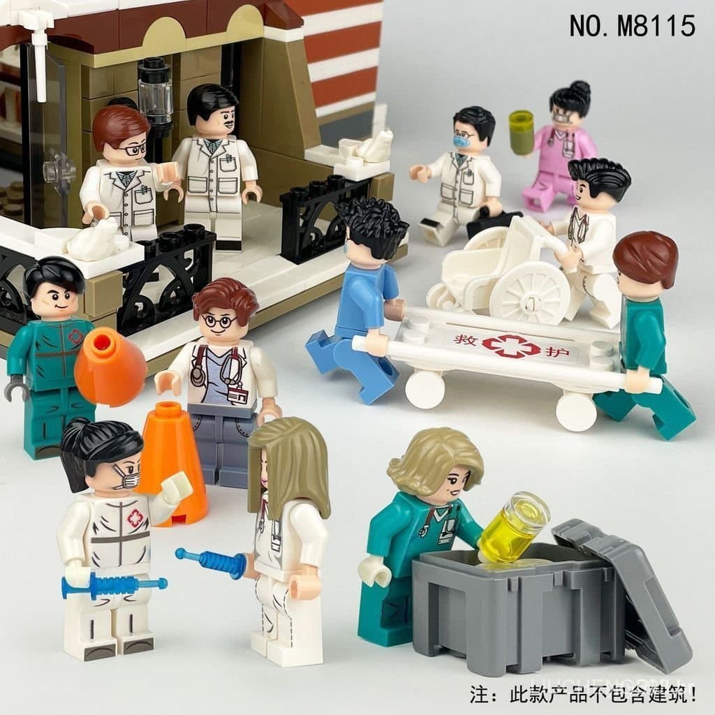 Novos produtos em estoque, compatíveis com Lego, peças pequenas, cidade, corpo de bombeiros, polícia, minifiguras, equip