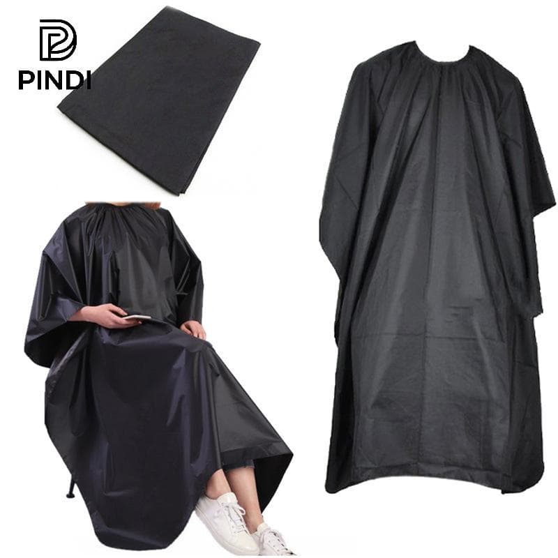 PINDI Capa De Corte De Cabelo Pro Salão De Cabeleireiro Vestido De Pano Barbeiro À Prova Dwaterproof Água Avental Capas