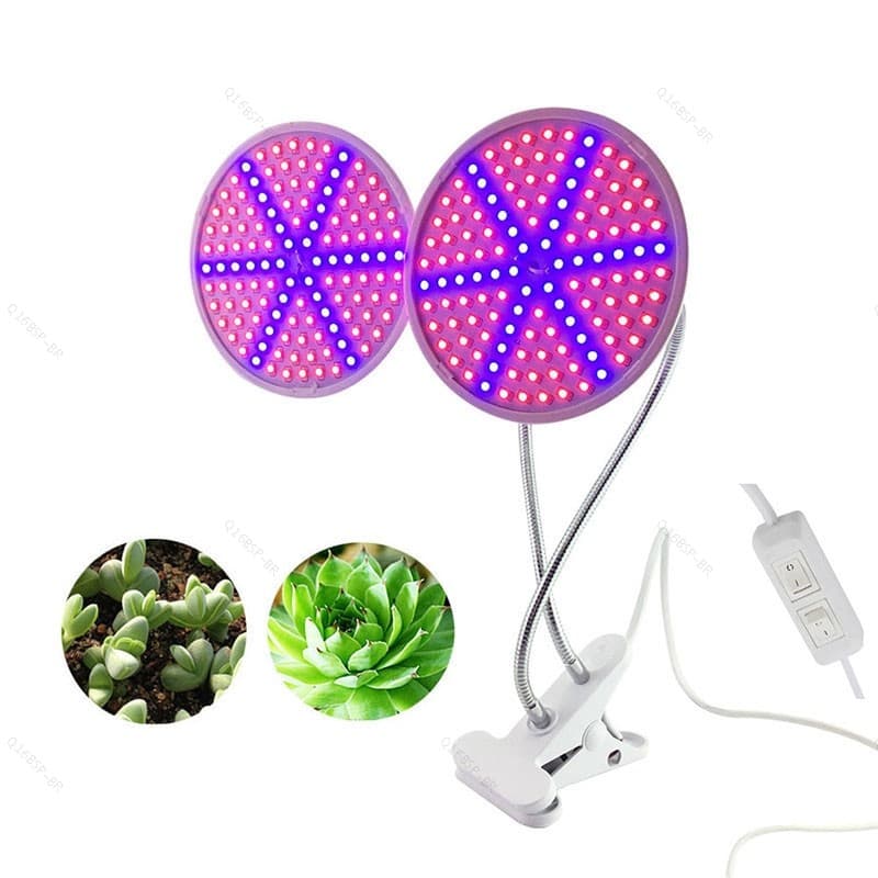 126LED Crescer Planta Luz Lâmpada Flores Plantas Vegetais Crescendo Luzes Clipe De Mesa Estufa Para Jardim Interior BR16