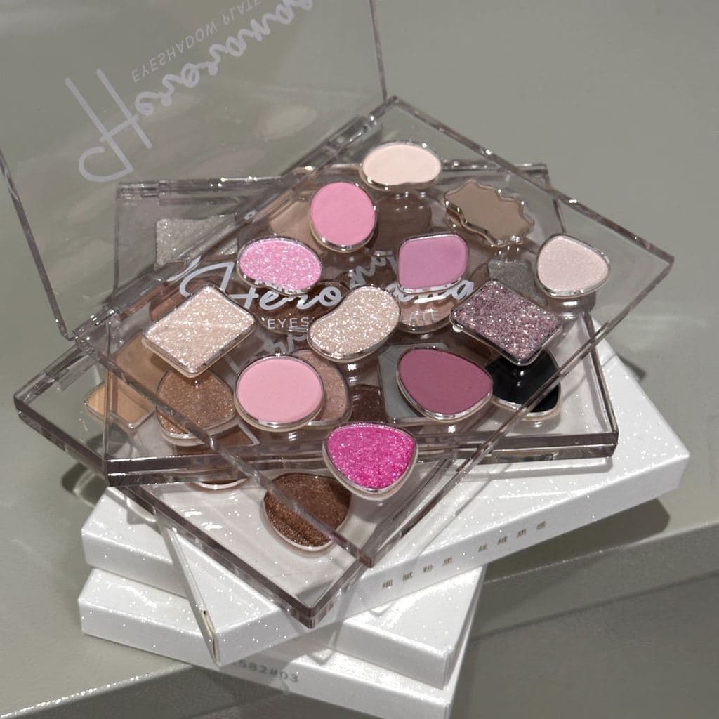 Como parecer tão linda!Novo produto produto produto doméstico nicho marca HERORANGE HERORANGE Paleta de sombras de 12 co