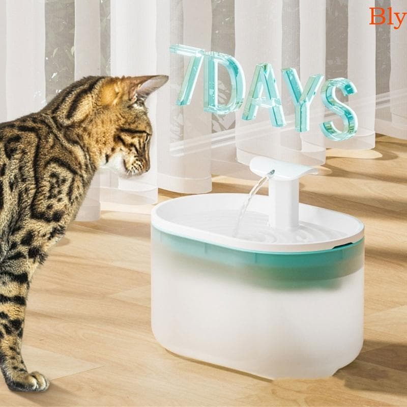 Bly Fonte De Água Potável Para Animais De Estimação , Gatos , Filtro Silencioso , Bebedouro Cães , Dispensador , Translu