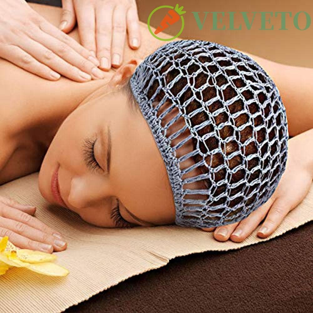 ELVETO Chapéu De Malha Turbantes Simples Snood Net Trança Turbante Gorros Bonés Feitos À Mão Tiaras