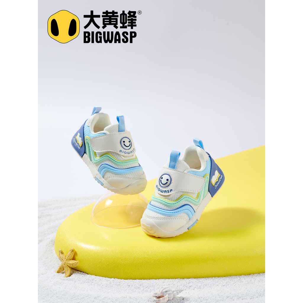 Bumblebee sapatos infantis bebê menino sapatos outono novo estilo malha respirável sapatos funcionais jardim de infância