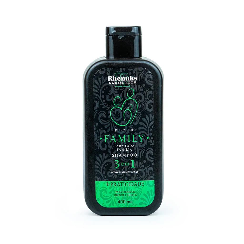 Shampoo For Family 3 Em 1 - Rhenuks Cosméticos