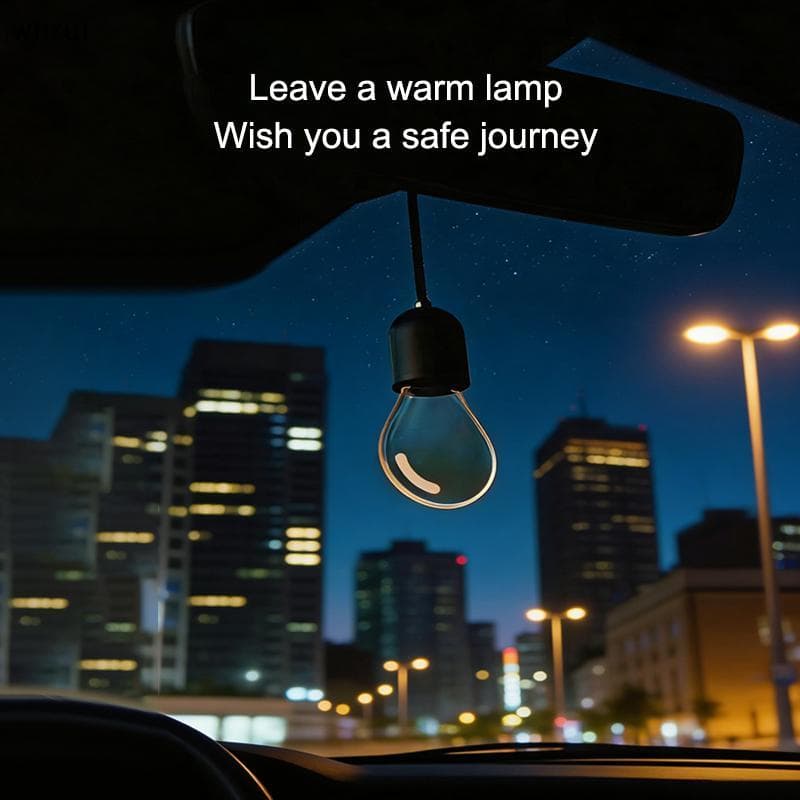 [WHRUI] Ornamento Pendente De Suspensão De Carro Com Lâmpada LED Retrô Portátil Para Decoração De Interiores